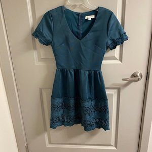 Green Lace Dress from Francesca's